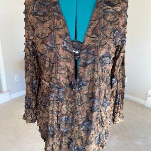 PleatsCollection by Pings Imports - long swing jacket
